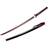 m T10焼刃花梨木連体居合武士刀 26寸T10焼刃シリーズ鋭利版花梨木一帰墟太刀 古兵器